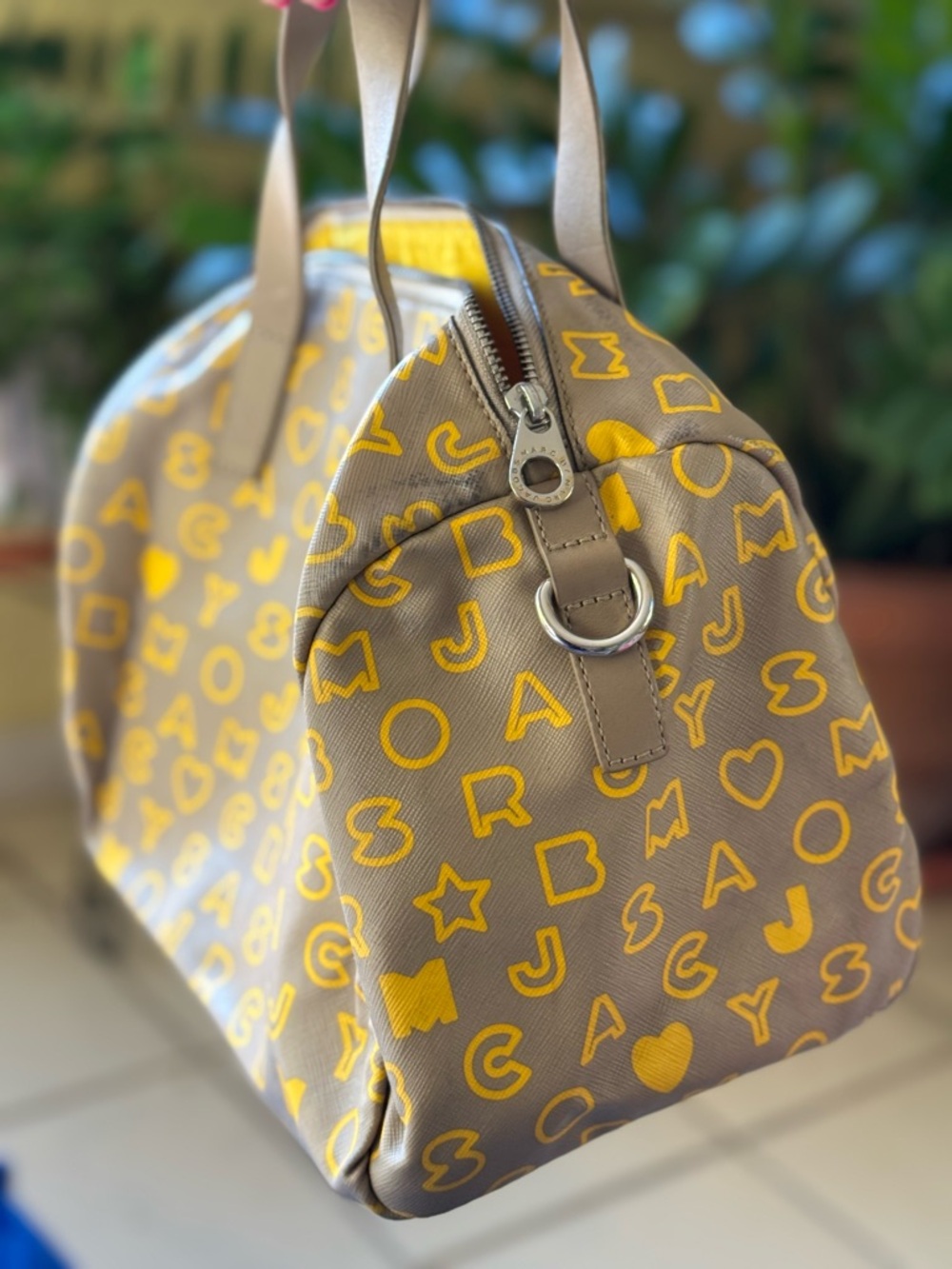 Marc by Marc Jacobs Bowler Bag Yellow + Beige